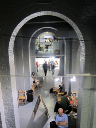 view down to the crypt